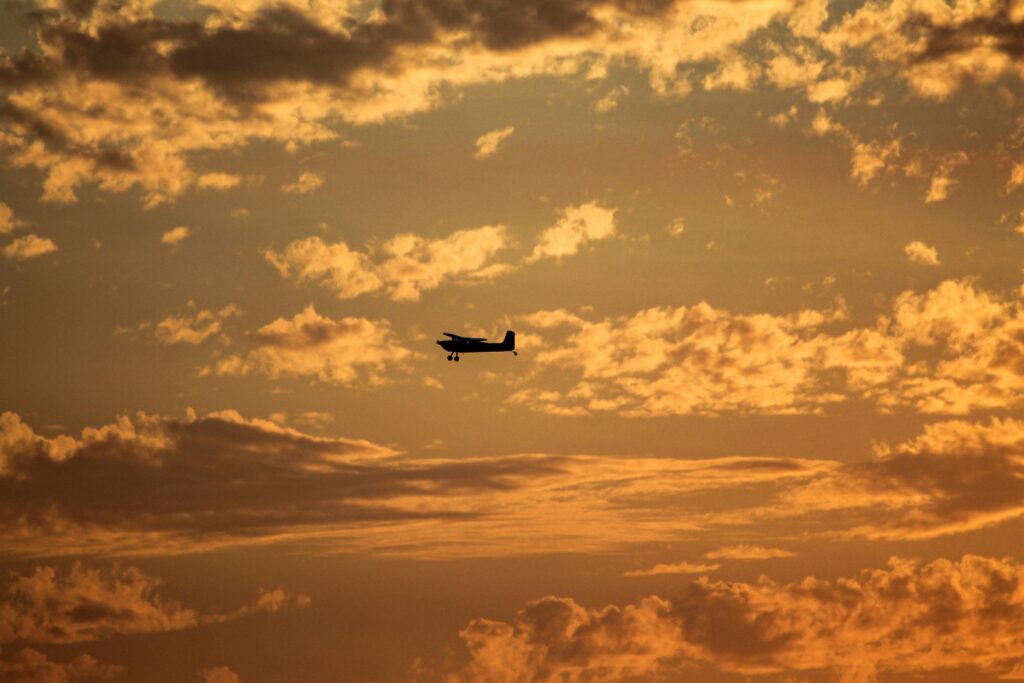 I learned from that - flying into storms