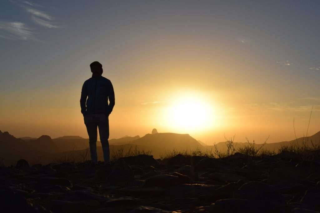 man considering life reinvention after 35
